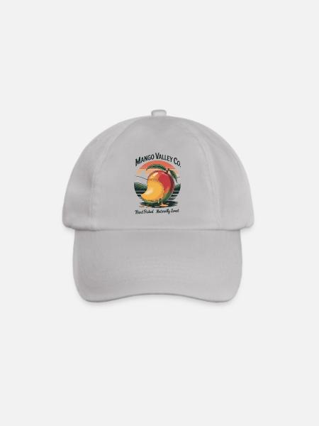 Mango Valley Retro Frucht - Baseballkappe - Grau