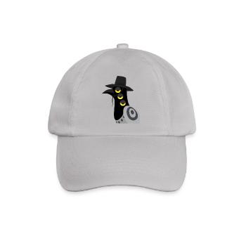 Dämonischer Vogel skeptisch - Baseballkappe - Grau - Vorne