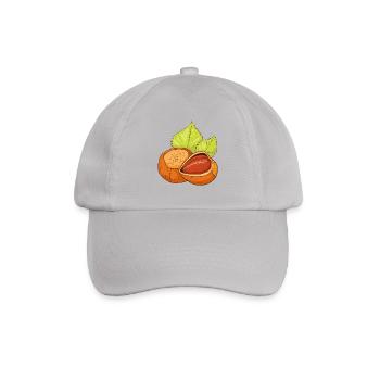 Haselnuss Gemeine Hasel Haselnussstrauch - Baseballkappe - Grau - Vorne