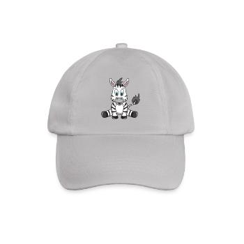 Baby Zebra - Baseballkappe - Grau - Vorne