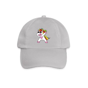 Dabbing Einhorn - Baseballkappe - Grau - Vorne