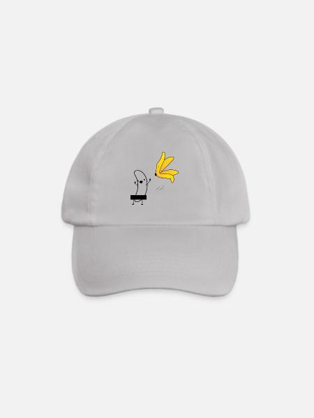 banane - Baseballkappe - Grau