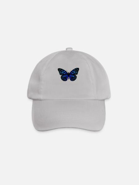 Schmetterling - Baseballkappe - Grau