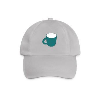Leere Kaffeetasse - Baseballkappe - Grau - Vorne