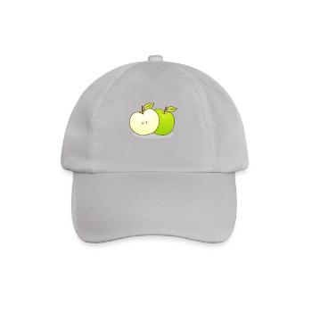 Äpfel - Baseballkappe - Grau - Vorne