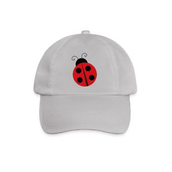Marienkäfer Ladybug - Baseballkappe - Grau - Vorne