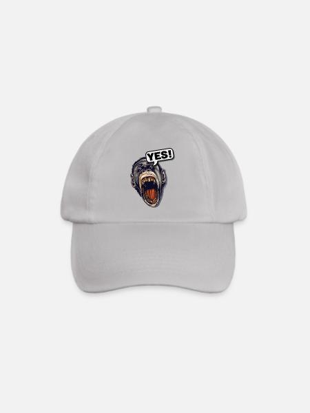 YES! Primat Affe Schimpanse - Baseballkappe - Grau