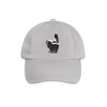 Niedliches cooles Stinktier - Baseballkappe - Grau - Vorne