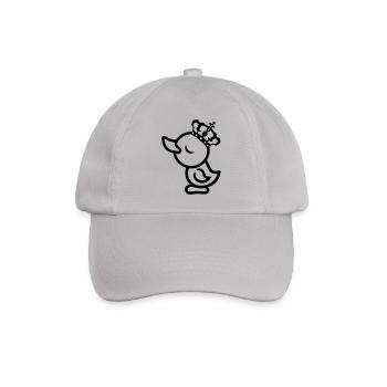 arrogant eitel koenig koenigin prinzessin chick kr - Baseballkappe - Grau - Vorne