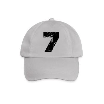 7 - Baseballkappe - Grau - Vorne
