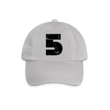 5 - Baseballkappe - Grau - Vorne