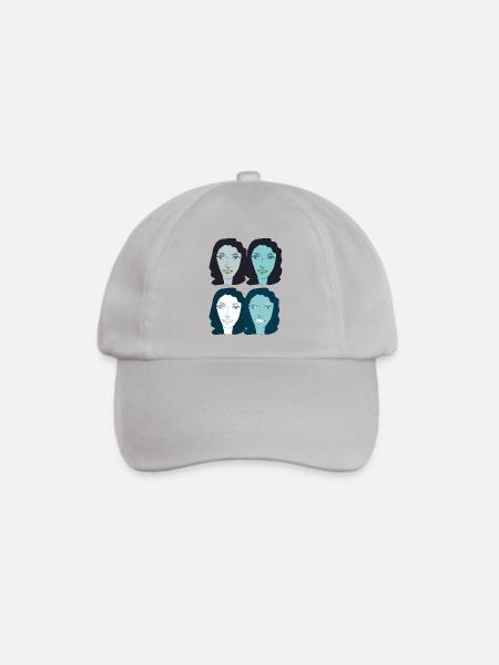lady kunst pop - Baseballkappe - Grau