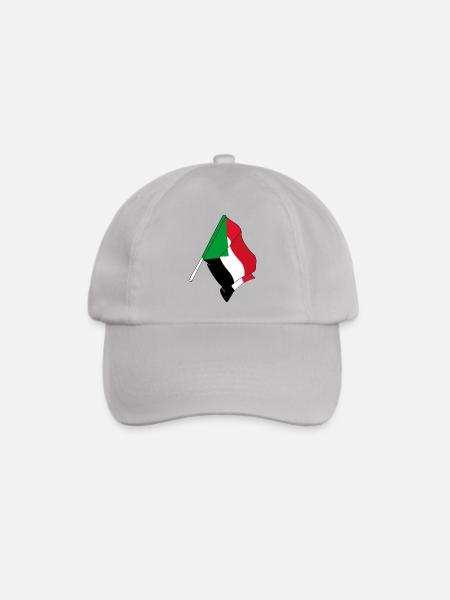 Flagge Sudan - Baseballkappe - Grau