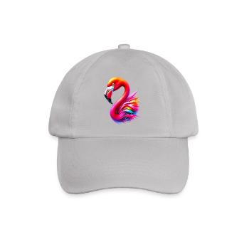 Flamingo - Baseballkappe - Grau - Vorne