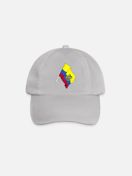 Flagge Ecuador - Baseballkappe - Grau