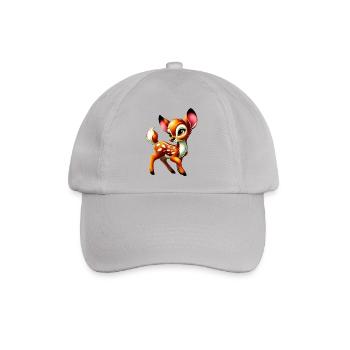 Rehbraun - Baseballkappe - Grau - Vorne