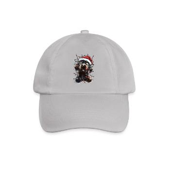 Lustiger Labrador Weihnachten Weihnachtsmann Labbi - Baseballkappe - Grau - Vorne