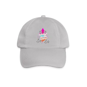 Neon Shore Urlaub - Baseballkappe - Grau - Vorne