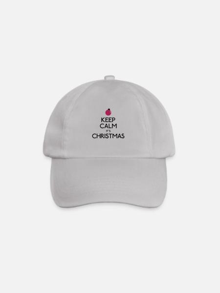Keep Calm Christmas - Baseballkappe - Grau