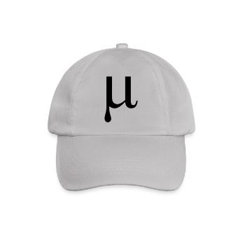 Mu griechische Alphabet Buchstaben - Baseballkappe - Grau - Vorne