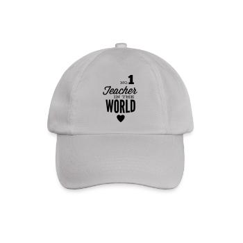 Bester Lehrer der Welt - Baseballkappe - Grau - Vorne