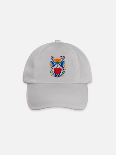 Liebhaber | ethnisches buntes Design - Baseballkappe - Grau