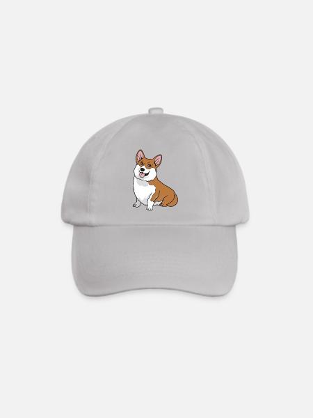 Welsh Corgi Pembroke Cardigan Hund - Baseballkappe - Grau