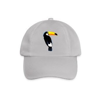 Tukan Vogel Exotisch - Tucan Design Exotic - Baseballkappe - Grau - Vorne