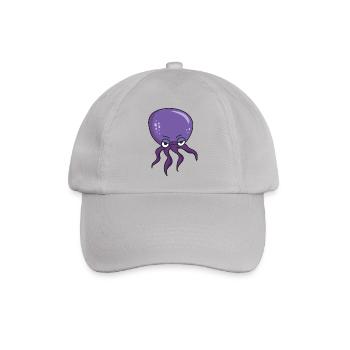 Oktopus Riesenkraken Tintefisch Tentakel Meer - Baseballkappe - Grau - Vorne