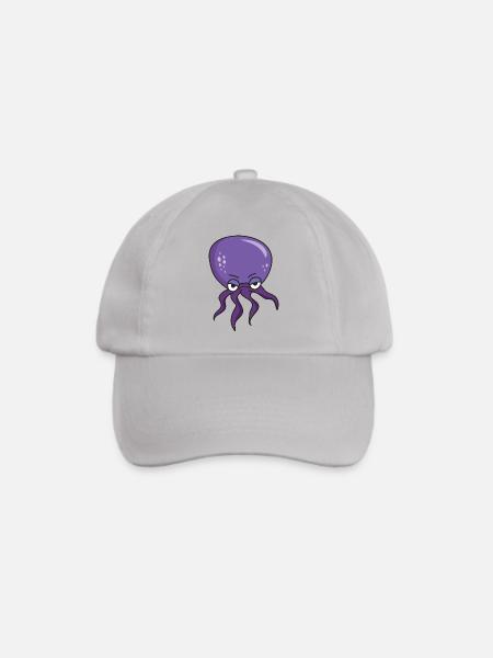 Oktopus Riesenkraken Tintefisch Tentakel Meer - Baseballkappe - Grau