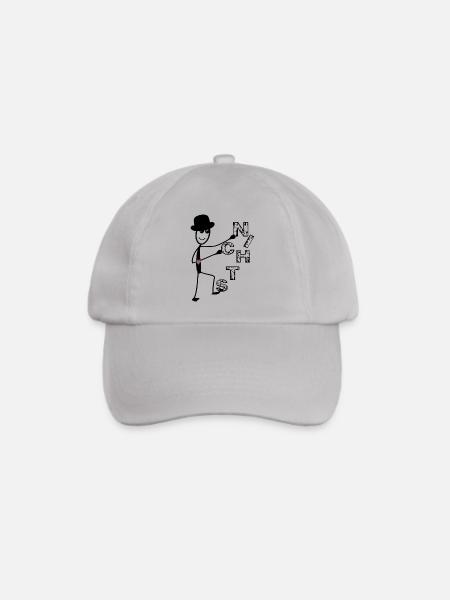 Nichts - Wer Nichts schenken soll ... Männchen - Baseballkappe - Grau