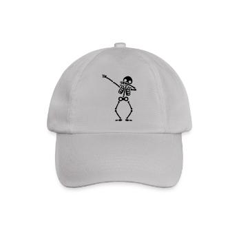 Skelett dab - Baseballkappe - Grau - Vorne