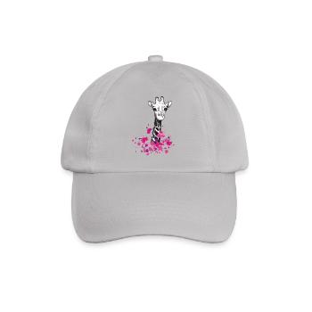 Giraffenklekse - Baseballkappe - Grau - Vorne