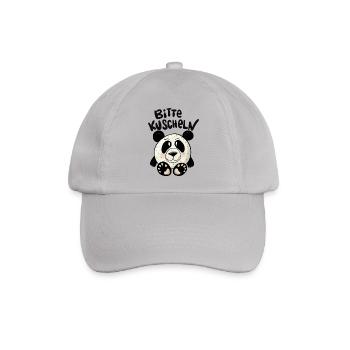 Panda Kuscheln - Baseballkappe - Grau - Vorne