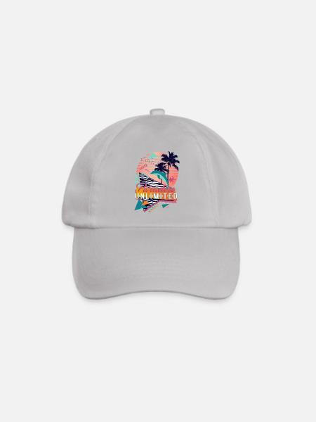 Paradise Unlimited (Formen, Delfin) - Baseballkappe - Grau