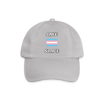 SAFE SPACE TRANS FLAGGE - Baseballkappe - Grau - Vorne