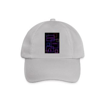 Gaming Zone Neon Circuit, Headphones, Glow, retro - Baseballkappe - Grau - Vorne