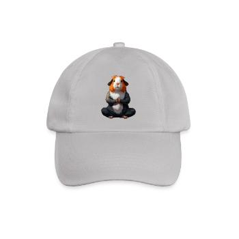 Yoga Meerschweinchen - Baseballkappe - Grau - Vorne