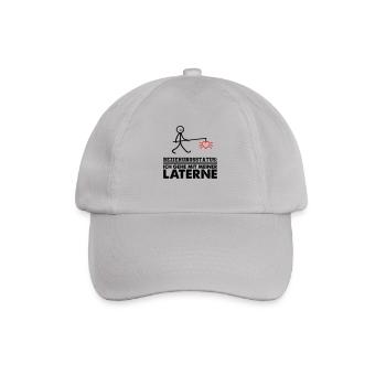 meine laterne 02 - Baseballkappe - Grau - Vorne