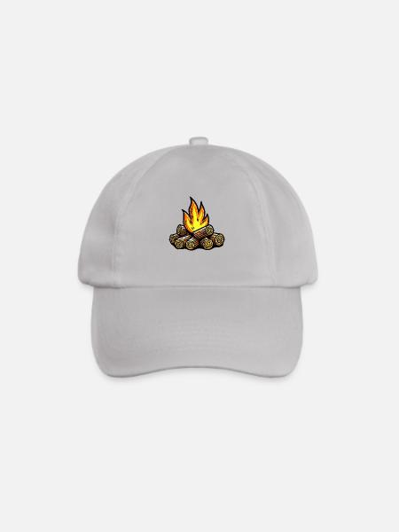 lagerfeuer - Baseballkappe - Grau