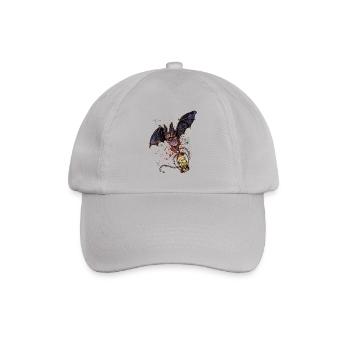 Scary Halloween bat - Baseballkappe - Grau - Vorne