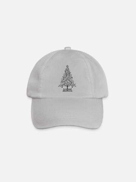Weihnachtsbaum - Baseballkappe - Grau