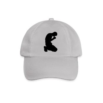 Prayer Silhouette - Baseballkappe - Grau - Vorne