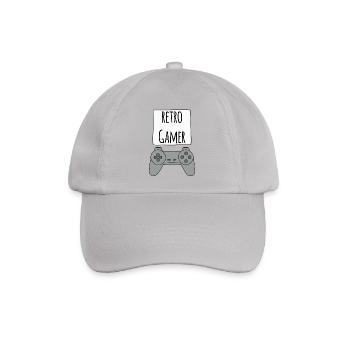 Gamer Retro PS - Baseballkappe - Grau - Vorne