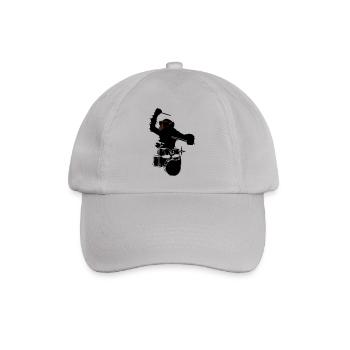 music monkey - Baseballkappe - Grau - Vorne