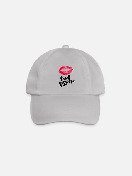 Girl Power - Baseballkappe - Grau