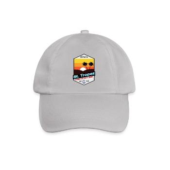 St. Tropez - Frankreich - Vintage - Baseballkappe - Grau - Vorne