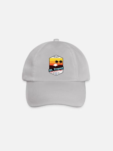 St. Tropez - Frankreich - Vintage - Baseballkappe - Grau