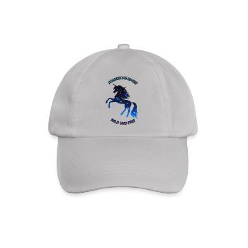 Kosmisches Einhorn - Baseballkappe - Grau - Vorne