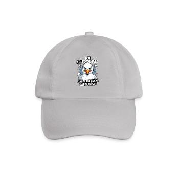 Ich mach das aber ich gucke dabei böse Möwe - Baseballkappe - Grau - Vorne